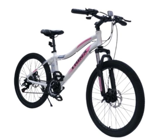 صورة دراجة جبلي المنيوم مقاس 24 - أبيض